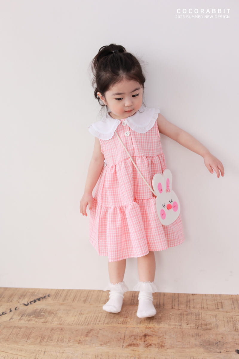 Coco Rabbit - Korean Children Fashion - #stylishchildhood - Check Rabbit One-piece - 2