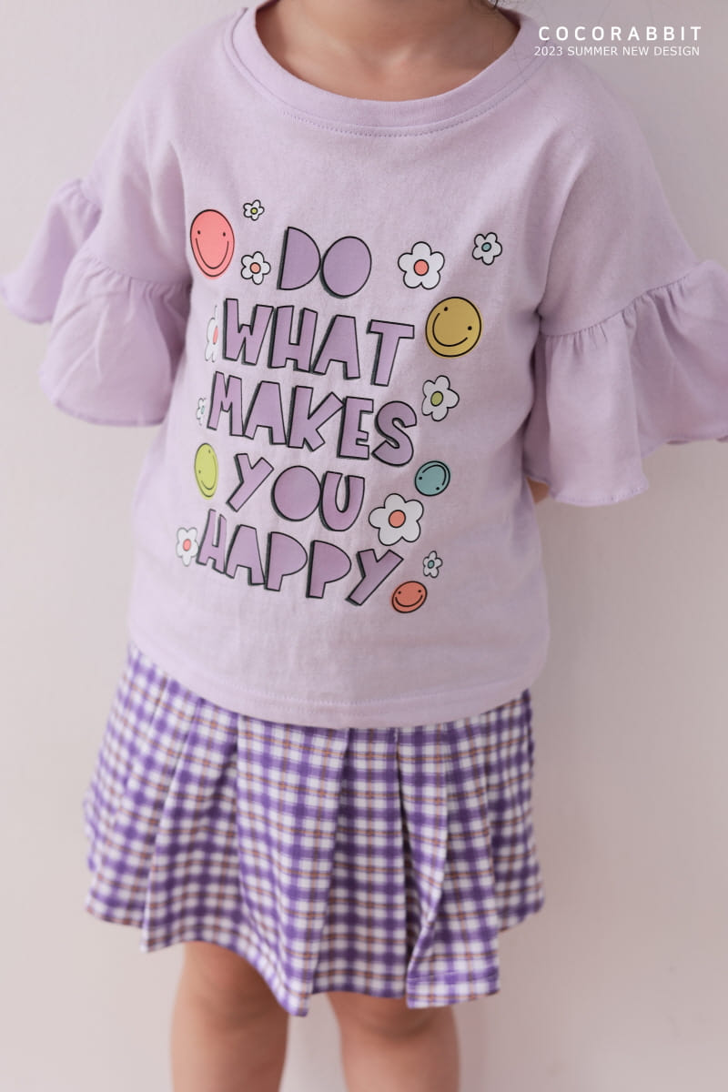 Coco Rabbit - Korean Children Fashion - #stylishchildhood - Check Wrinkle Skirt