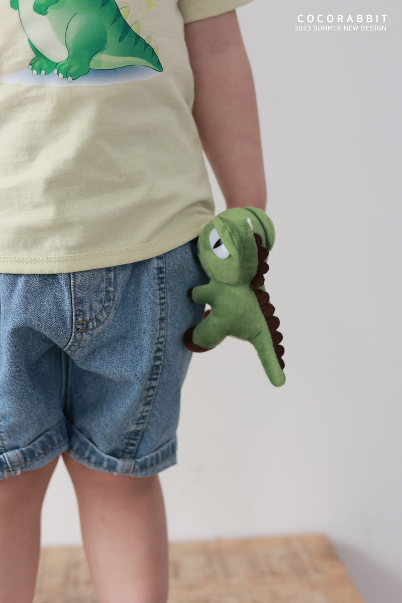 Coco Rabbit - Korean Children Fashion - #todddlerfashion - Dino Slit Jeans