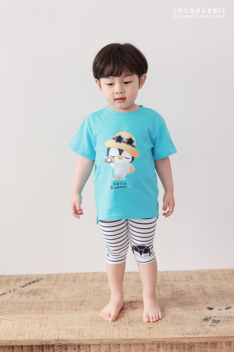 Coco Rabbit - Korean Children Fashion - #todddlerfashion - Penguin Slit Tee - 6