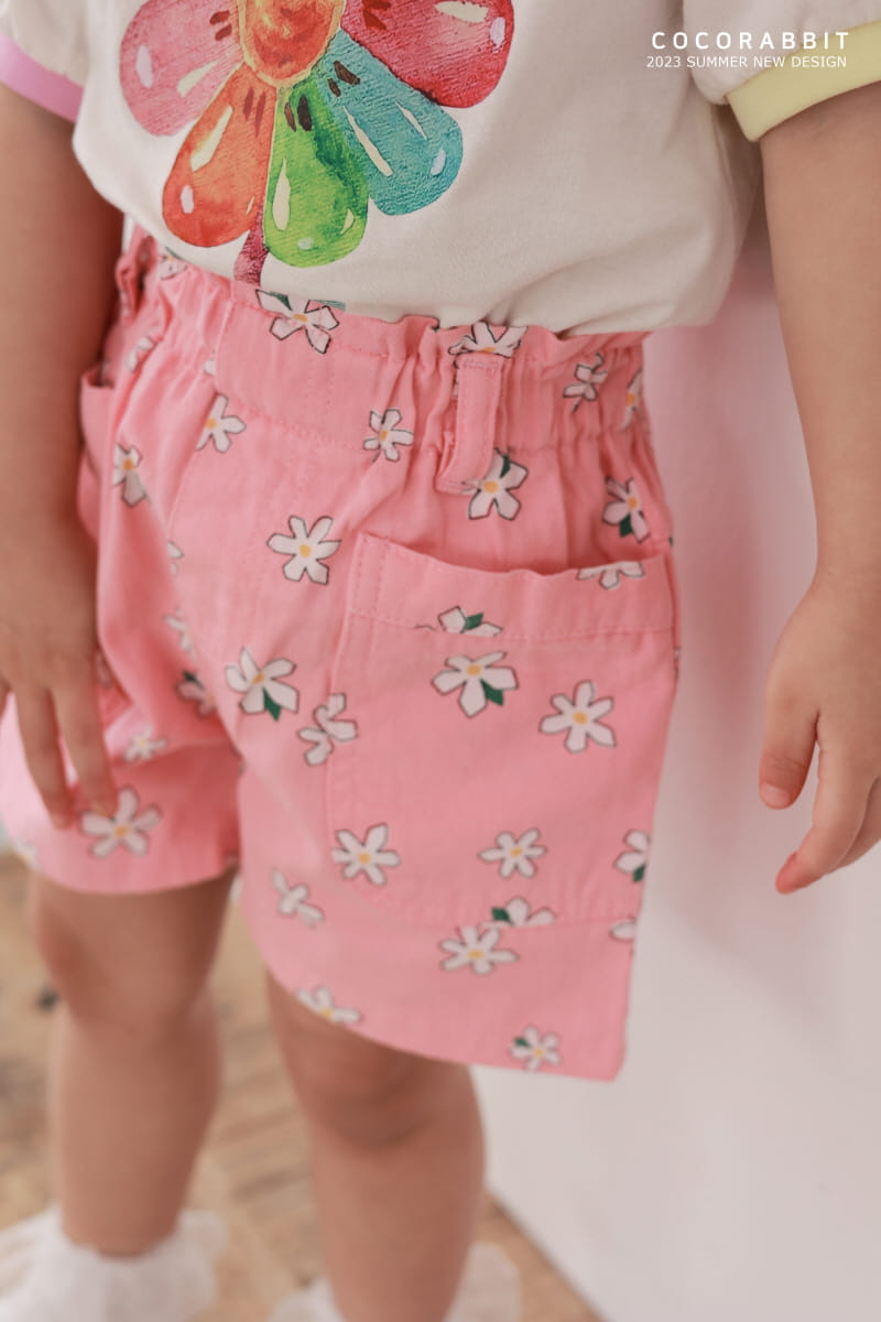 Coco Rabbit - Korean Children Fashion - #toddlerclothing - Flower Pocket Pants - 5