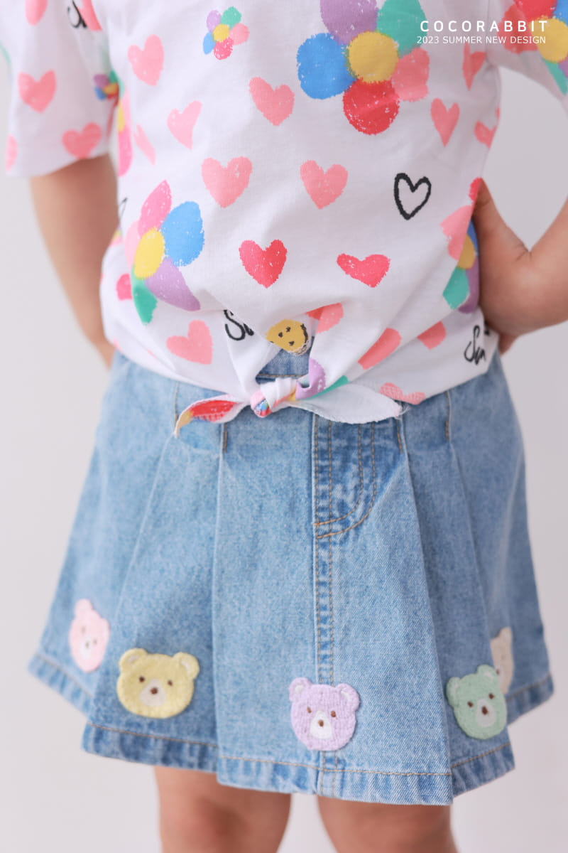 Coco Rabbit - Korean Children Fashion - #toddlerclothing - Flower Ribbon Tee - 3