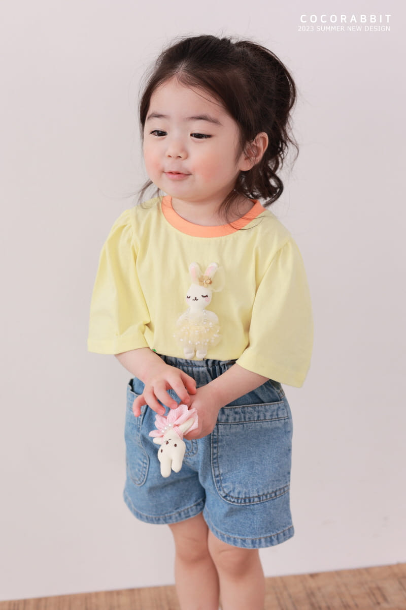 Coco Rabbit - Korean Children Fashion - #toddlerclothing - Carrot Rabbit Doll Tee - 9