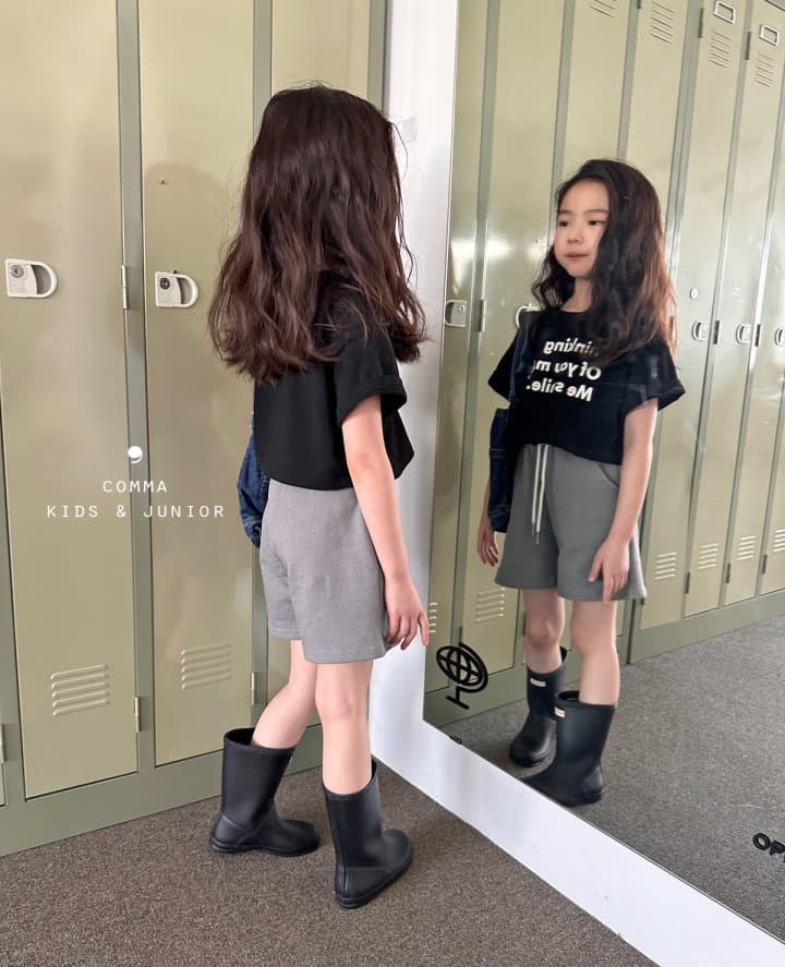 Comma - Korean Children Fashion - #childofig - English Crop Tee - 11