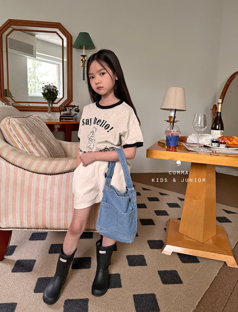 Comma - Korean Children Fashion - #discoveringself - Say Hello Tee