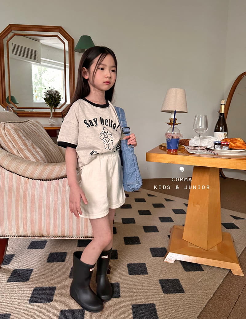 Comma - Korean Children Fashion - #fashionkids - Say Hello Tee - 2