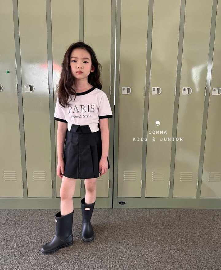 Comma - Korean Children Fashion - #kidsshorts - French Paris Tee - 2