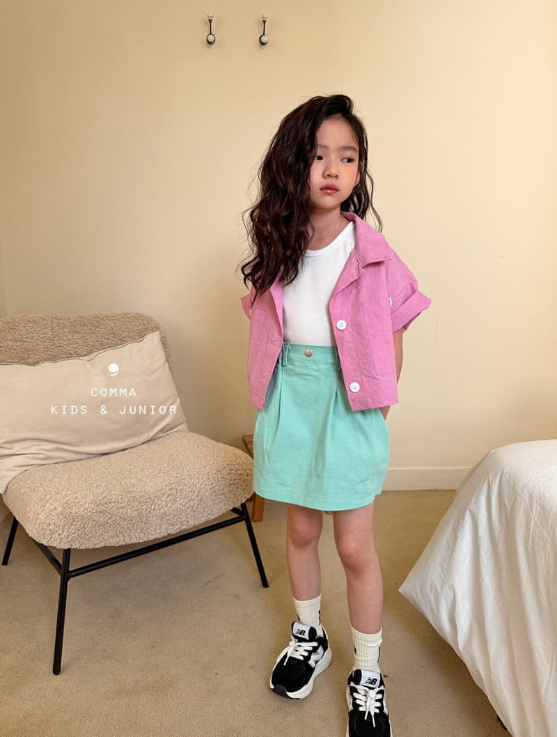 Comma - Korean Children Fashion - #kidsshorts - Shirt Short Jacket - 12