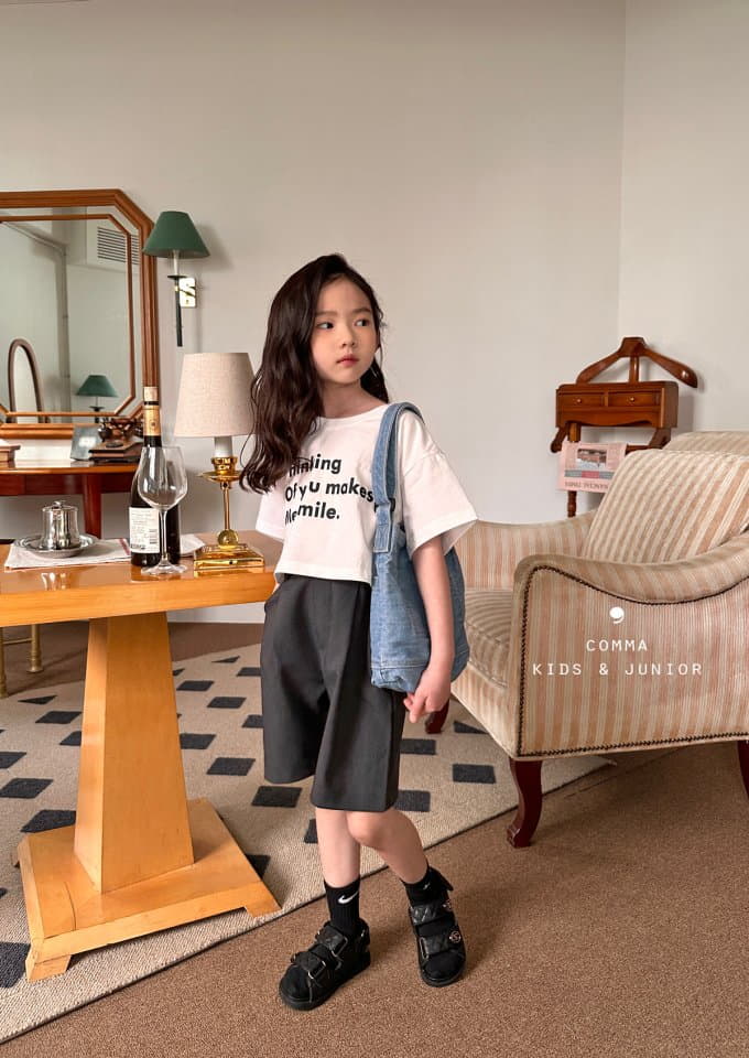 Comma - Korean Children Fashion - #kidzfashiontrend - English Crop Tee - 2