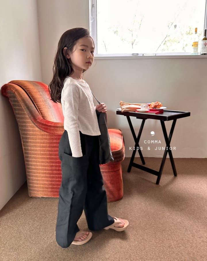 Comma - Korean Children Fashion - #littlefashionista - Unbal Tee - 3