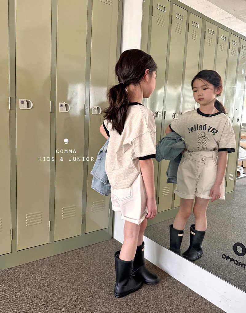 Comma - Korean Children Fashion - #littlefashionista - Say Hello Tee - 7