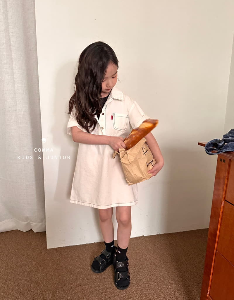 Comma - Korean Children Fashion - #littlefashionista - Stitch One-piece - 4