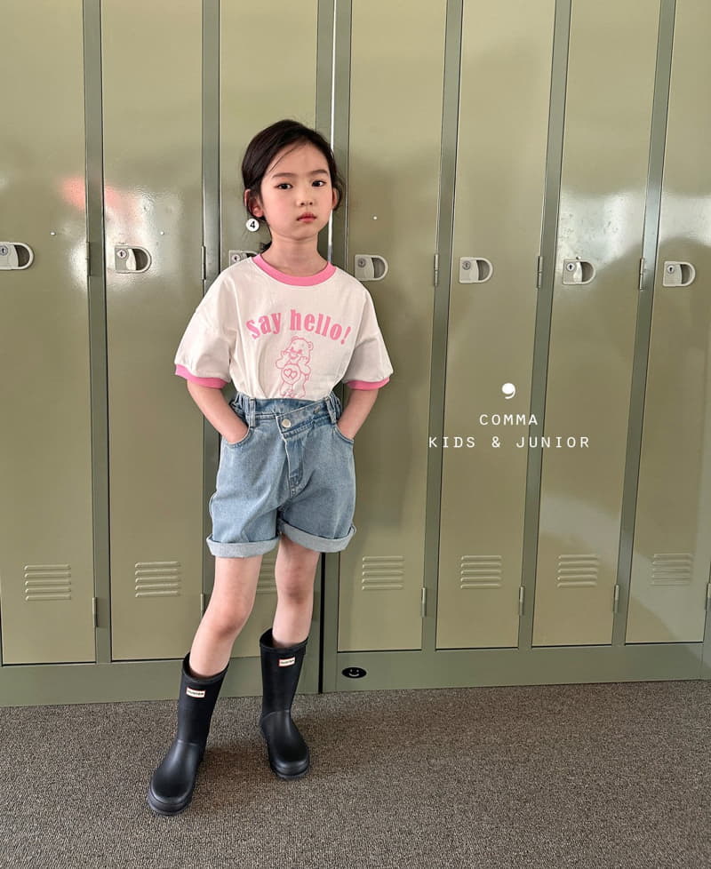 Comma - Korean Children Fashion - #prettylittlegirls - Say Hello Tee - 10