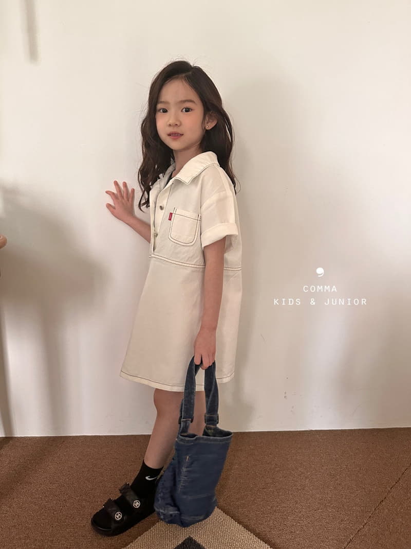 Comma - Korean Children Fashion - #toddlerclothing - Stitch One-piece - 8
