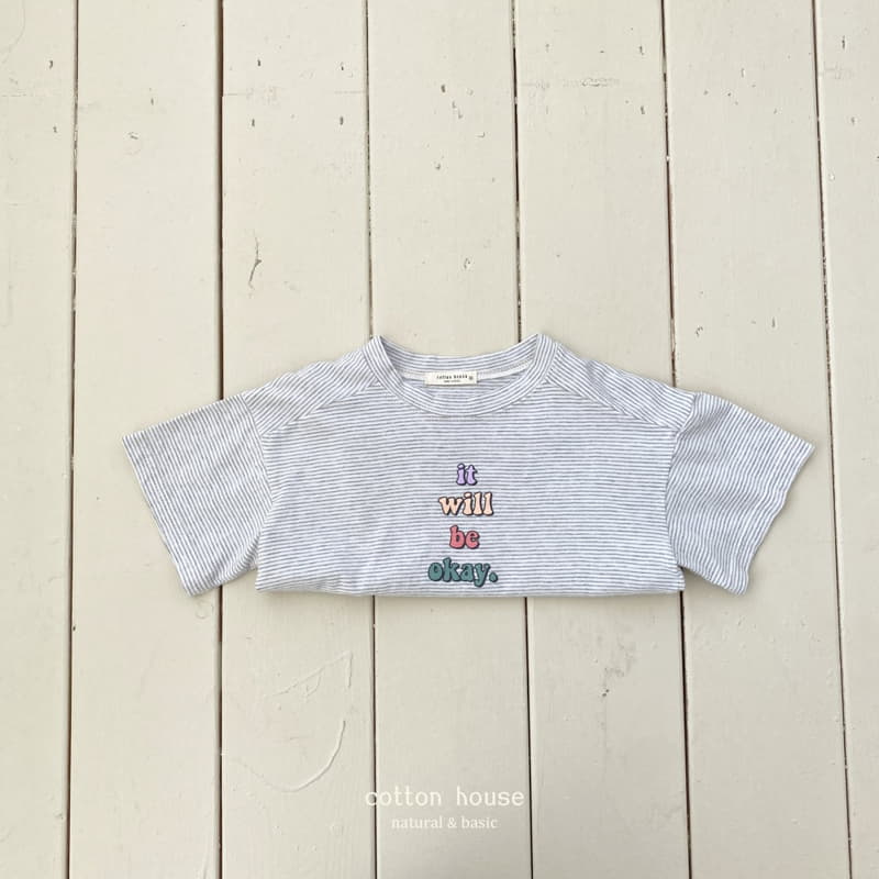 Cotton House - Korean Children Fashion - #fashionkids - OK Small Stripes Tee - 9