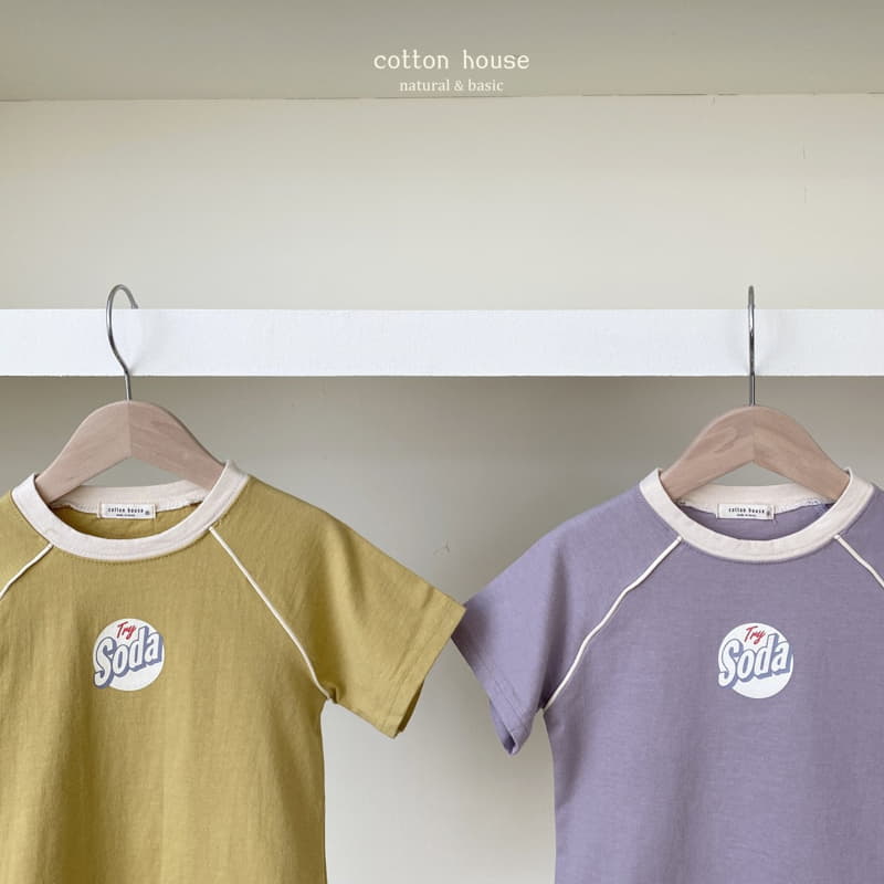 Cotton House - Korean Children Fashion - #kidsshorts - Soda Pping Stripes Tee - 3