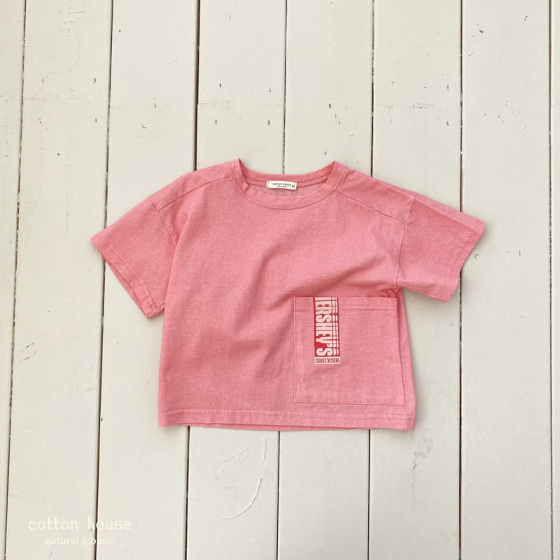 Cotton House - Korean Children Fashion - #littlefashionista - Pigment Pocket Tee - 6