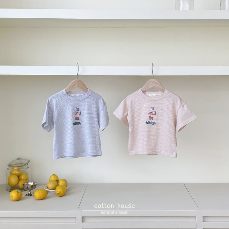 Cotton House - Korean Children Fashion - #todddlerfashion - OK Small Stripes Tee - 2