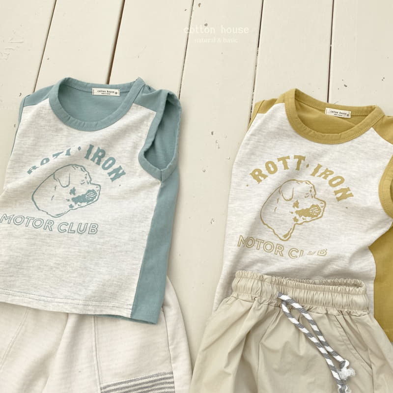 Cotton House - Korean Children Fashion - #toddlerclothing - Color Sleeveless Tee - 7