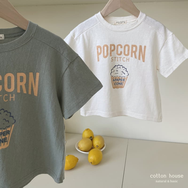 Cotton House - Korean Children Fashion - #toddlerclothing - Pop Corn Tee - 5