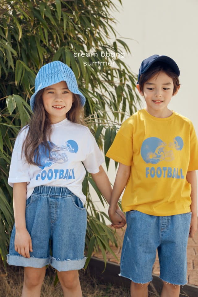Cream Bbang - Korean Children Fashion - #childofig - Foot Ball Tee - 6