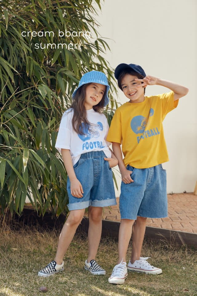 Cream Bbang - Korean Children Fashion - #childrensboutique - Foot Ball Tee - 7