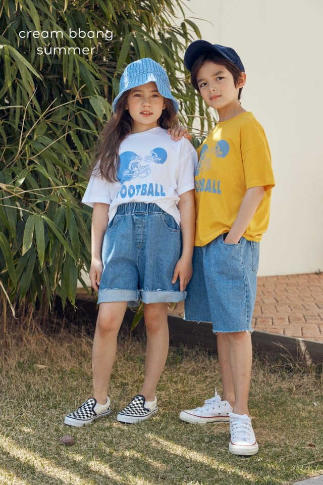 Cream Bbang - Korean Children Fashion - #discoveringself - Foot Ball Tee - 9