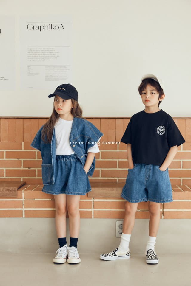 Cream Bbang - Korean Children Fashion - #kidzfashiontrend - Habana Denim Shorts - 5