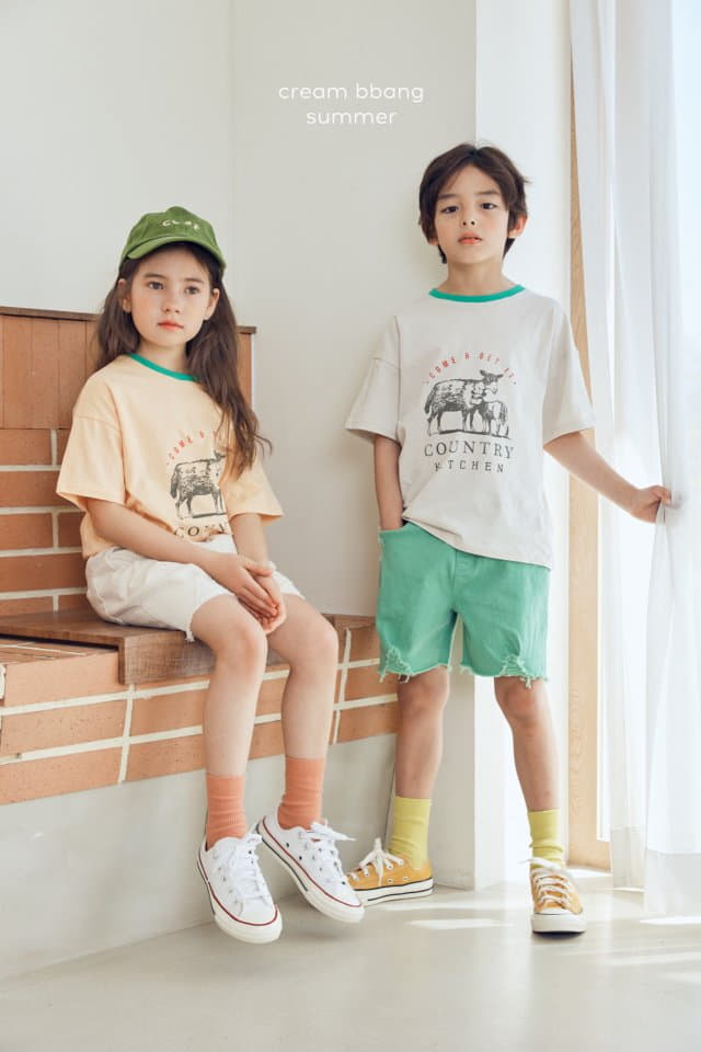 Cream Bbang - Korean Children Fashion - #littlefashionista - Vintage Shorts - 6