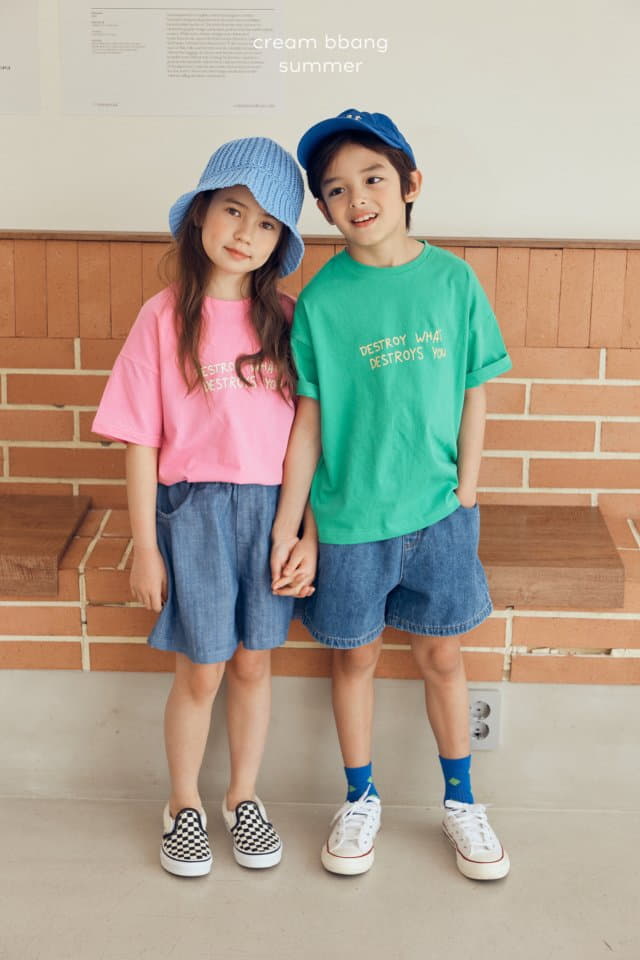 Cream Bbang - Korean Children Fashion - #minifashionista - Habana Denim Shorts - 9