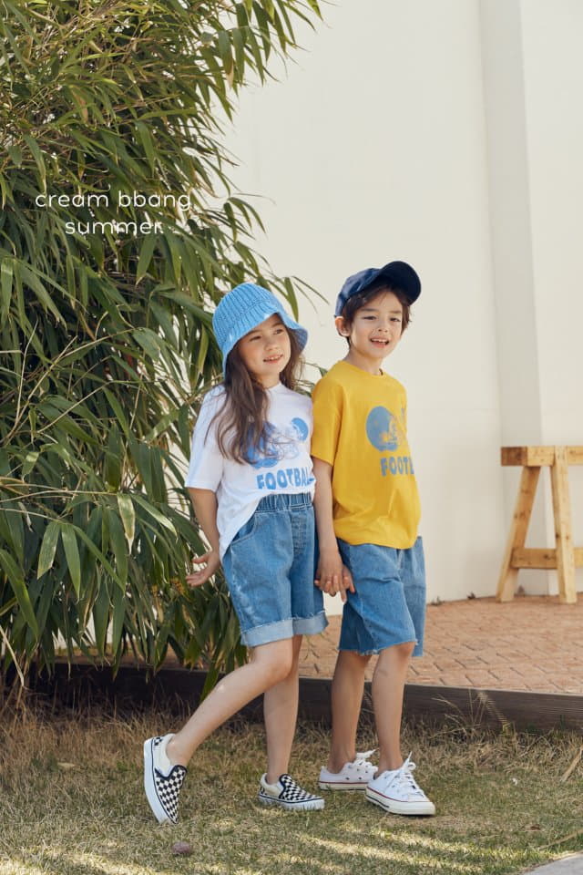 Cream Bbang - Korean Children Fashion - #minifashionista - Foot Ball Tee - 4