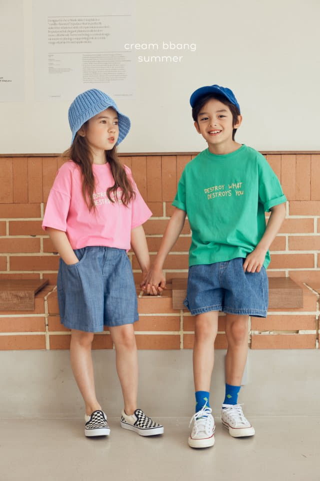 Cream Bbang - Korean Children Fashion - #todddlerfashion - Habana Denim Shorts - 11