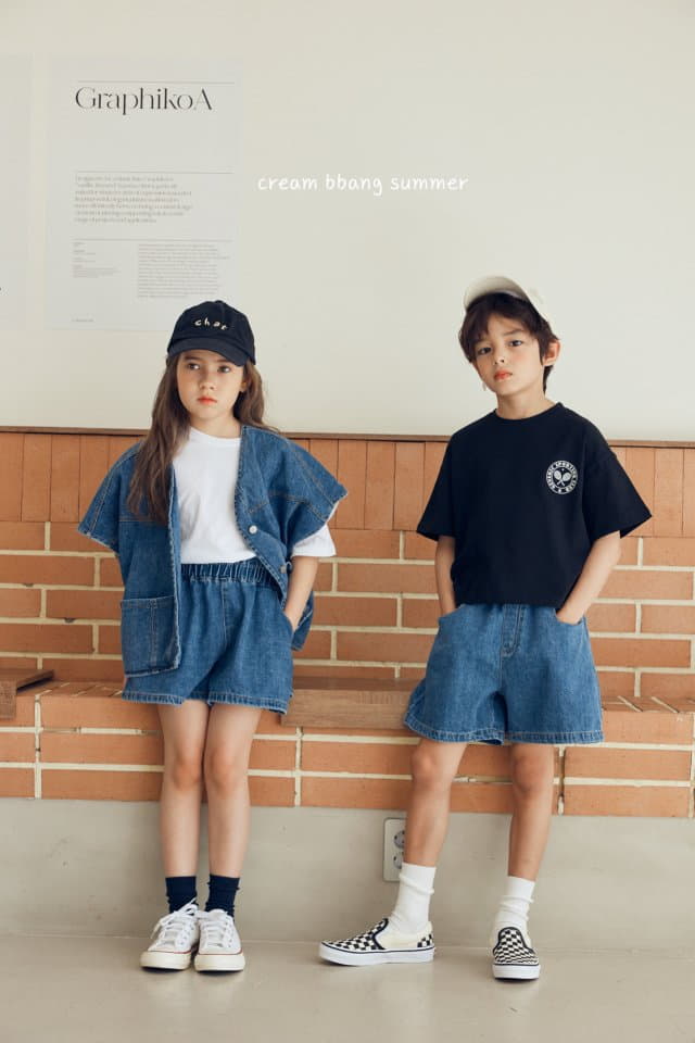 Cream Bbang - Korean Children Fashion - #toddlerclothing - Habana Denim Shorts - 12