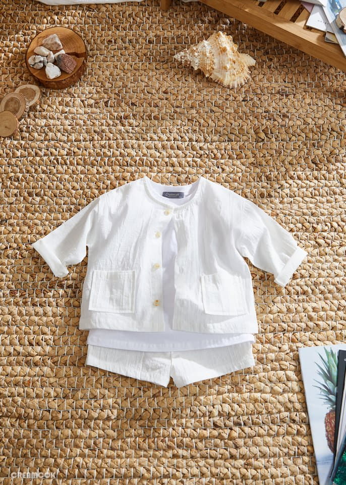 Creamcok - Korean Children Fashion - #littlefashionista - Sharr Cardigan Set - 3