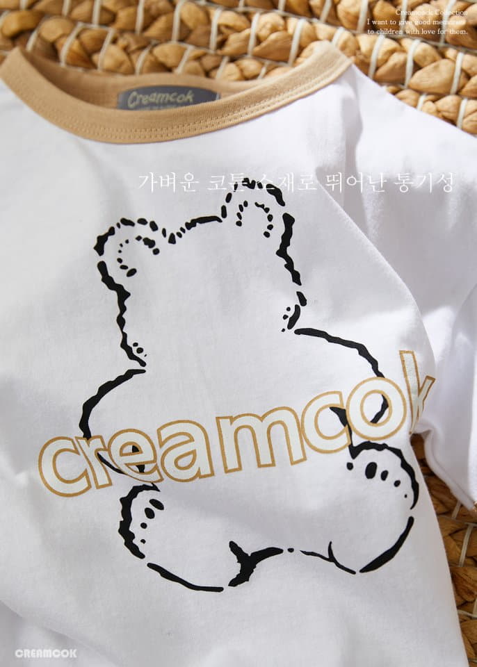 Creamcok - Korean Children Fashion - #magicofchildhood - Cok Bear Top Bottom Set - 11