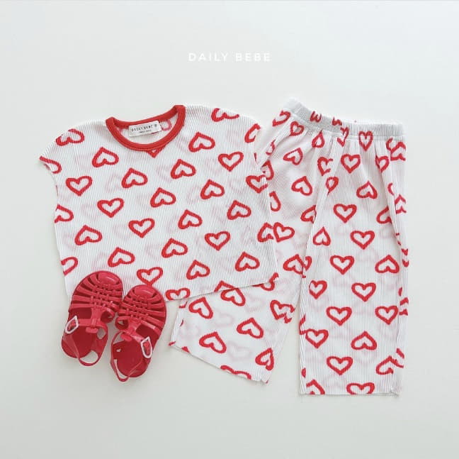 Daily Bebe - Korean Children Fashion - #childofig - Pattern Pleats Top Bottomn Set - 7