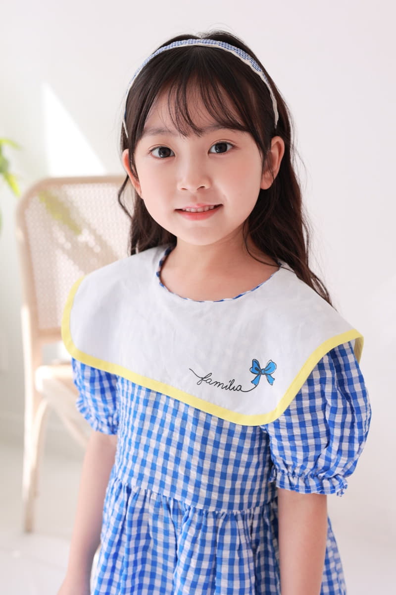 Dalla - Korean Children Fashion - #designkidswear - Ribbon Check One-piece - 5