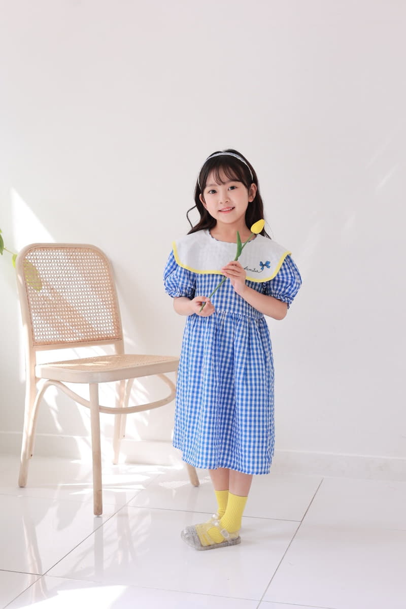 Dalla - Korean Children Fashion - #discoveringself - Ribbon Check One-piece - 6