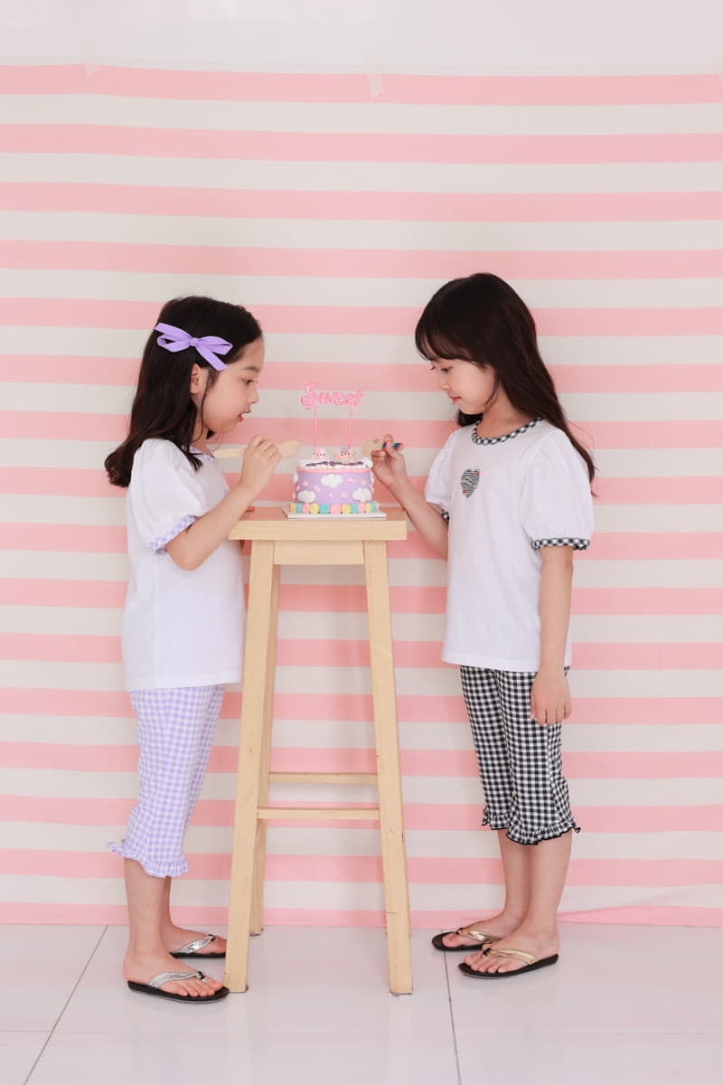 Dalla - Korean Children Fashion - #littlefashionista - Check Frill Pants - 4