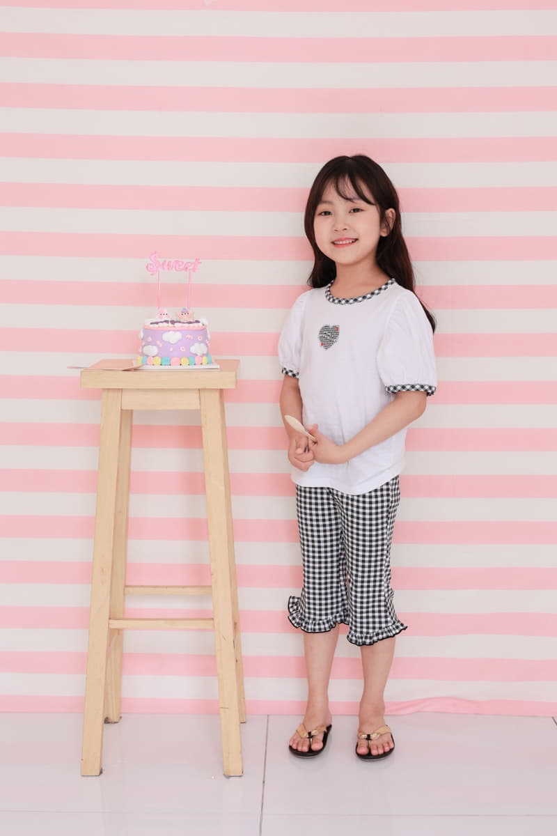 Dalla - Korean Children Fashion - #prettylittlegirls - Check Frill Pants - 6