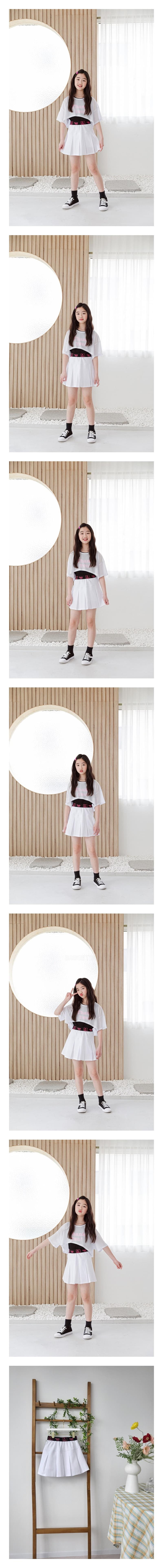 Dawon - Korean Children Fashion - #prettylittlegirls - Band Wrinkle Skirt