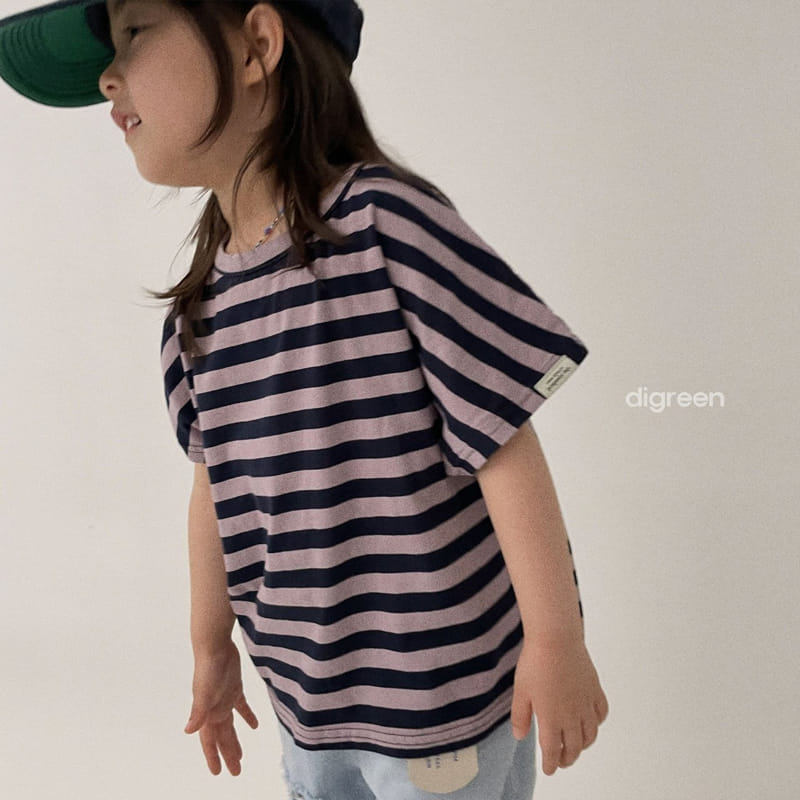 Digreen - Korean Children Fashion - #Kfashion4kids - Natural Stripes Tee - 10