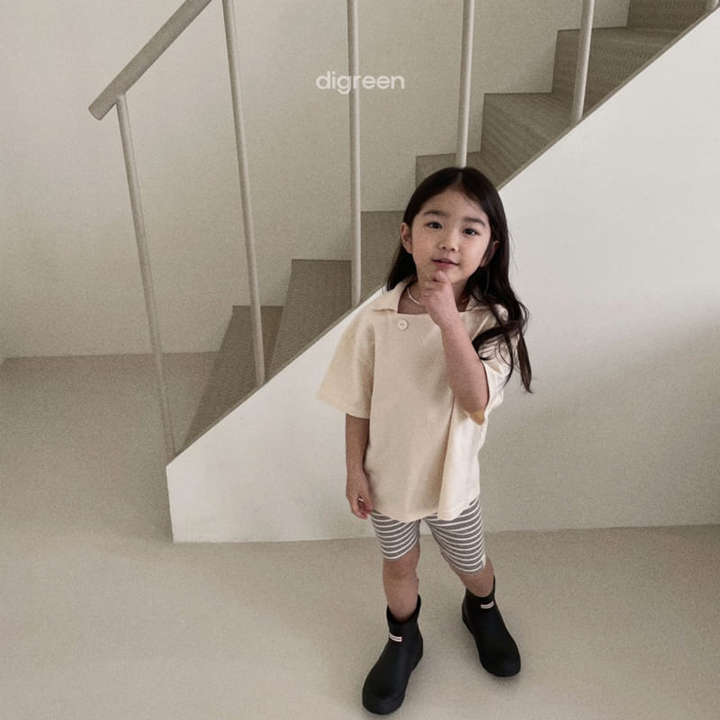 Digreen - Korean Children Fashion - #childofig - Two Button Collar Tee - 12