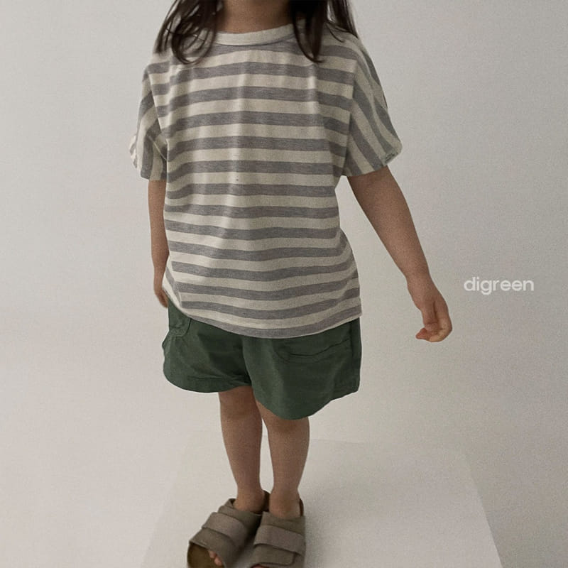 Digreen - Korean Children Fashion - #childrensboutique - Natural Stripes Tee - 3
