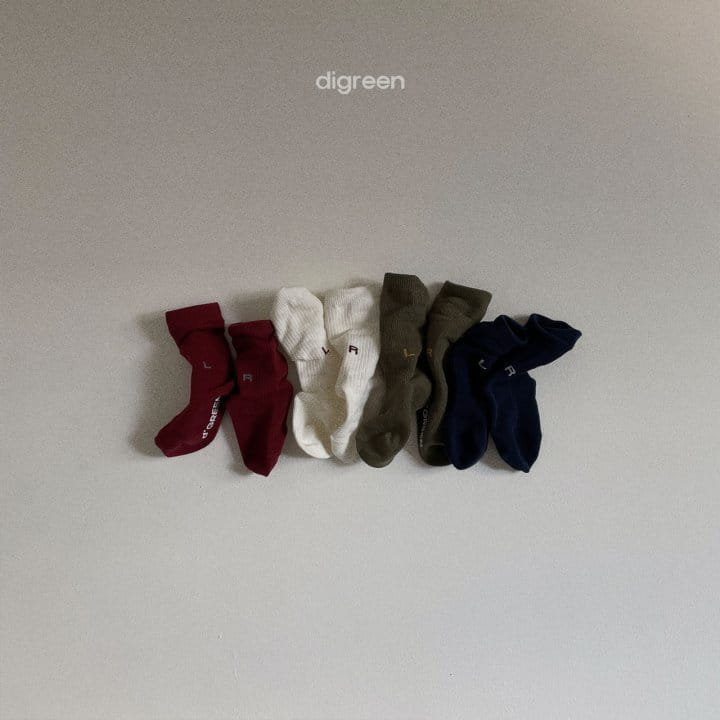 Digreen - Korean Children Fashion - #childrensboutique - Oen Socks