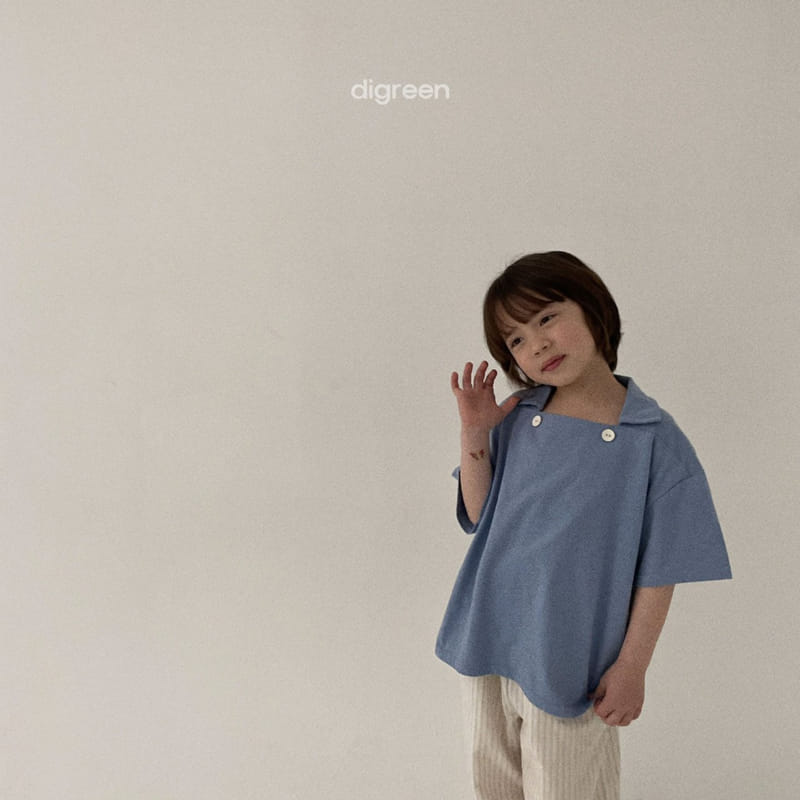 Digreen - Korean Children Fashion - #fashionkids - Two Button Collar Tee - 3