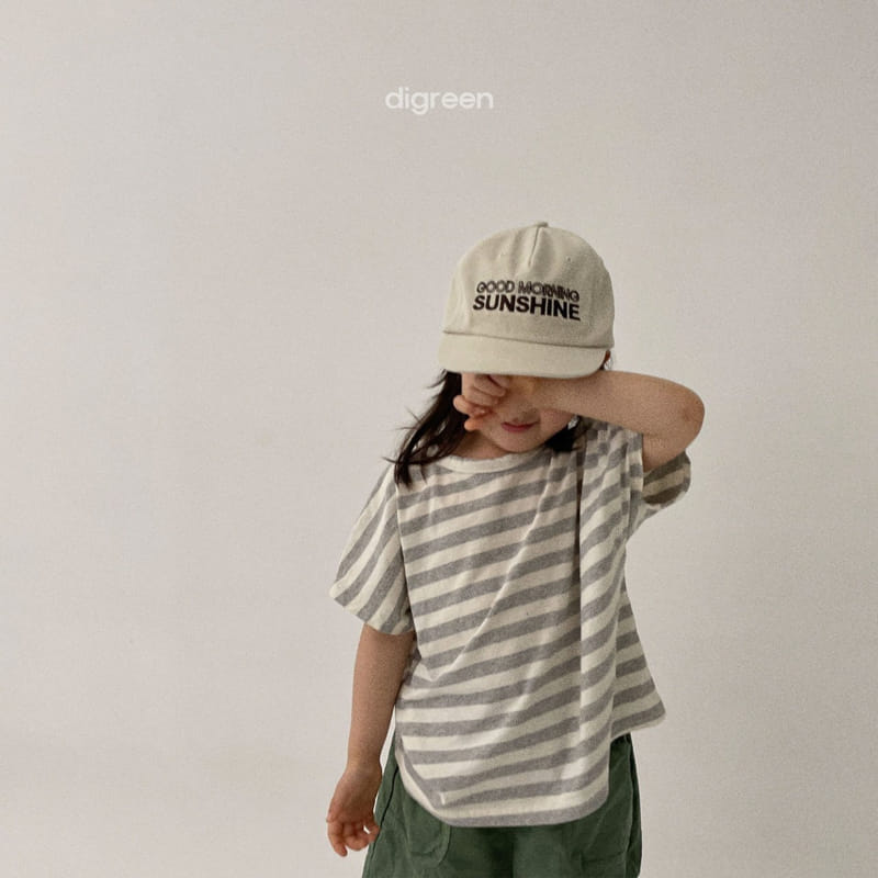 Digreen - Korean Children Fashion - #fashionkids - Natural Stripes Tee - 6