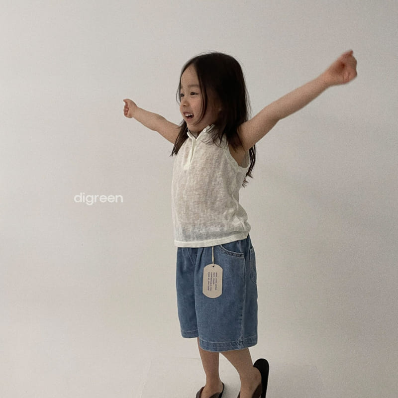 Digreen - Korean Children Fashion - #kidsshorts - Denim Pants - 2