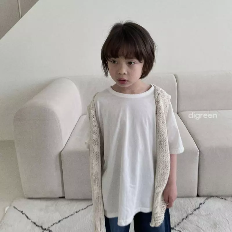 Digreen - Korean Children Fashion - #kidsstore - Basic Tee - 8