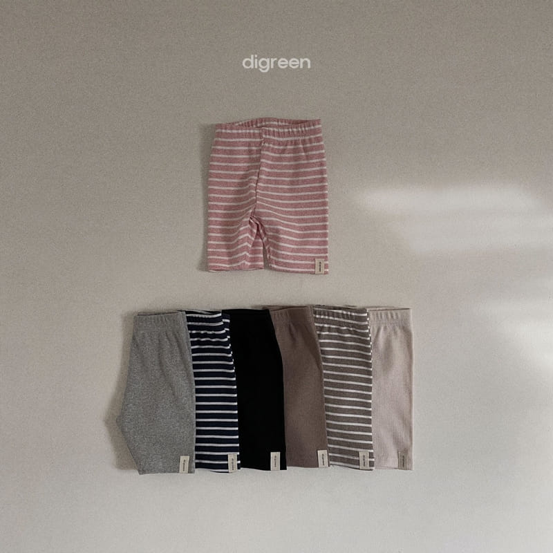 Digreen - Korean Children Fashion - #kidsstore - Summer Stripes Leggings - 7